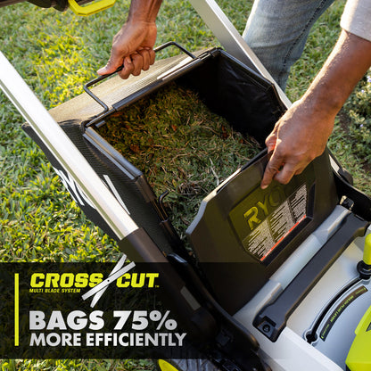 40V HP BRUSHLESS 21″ MULTI-BLADE PUSH MOWER KIT | RYOBI