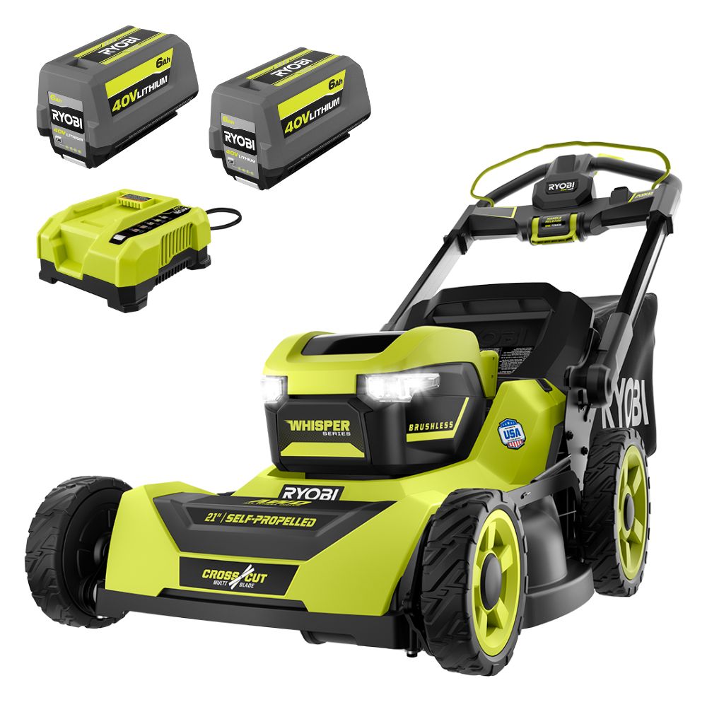40V HP BRUSHLESS 21″ SELF-PROPELLED AWD MULTI-BLADE MOWER KIT | RYOBI