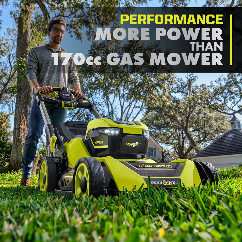 40V HP BRUSHLESS 21″ SELF-PROPELLED AWD MULTI-BLADE MOWER KIT | RYOBI