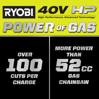 40V HP BRUSHLESS 20″ CHAINSAW | RYOBI