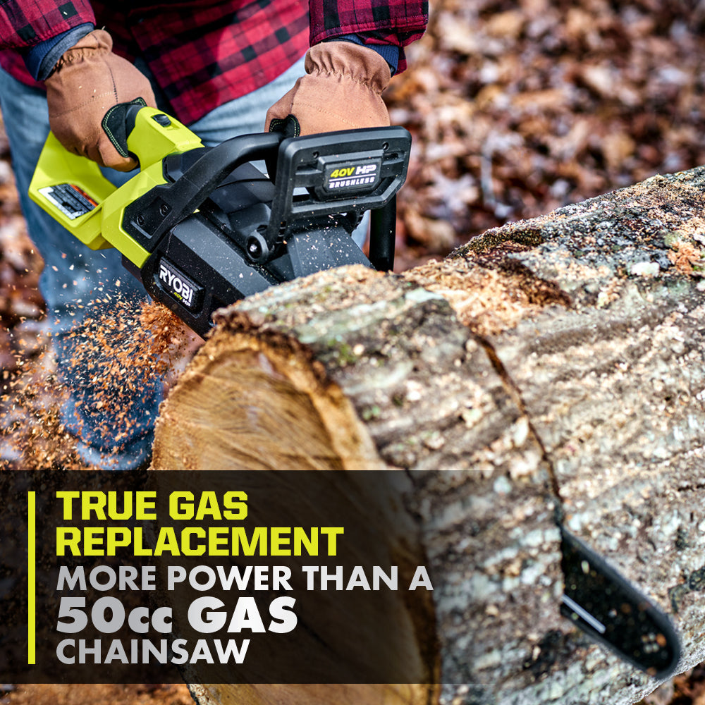 40V HP BRUSHLESS 20″ CHAINSAW | RYOBI