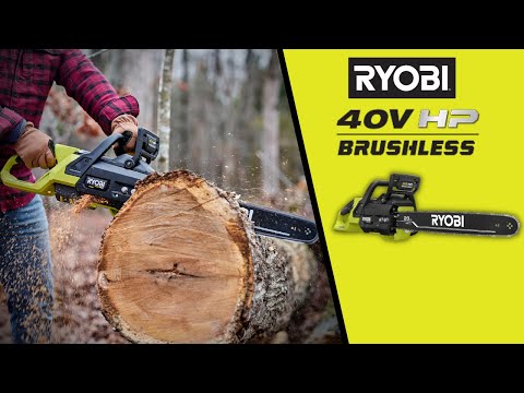 40V HP BRUSHLESS 20″ CHAINSAW KIT | RYOBI