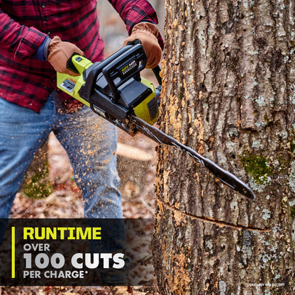 40V HP BRUSHLESS 20″ CHAINSAW KIT | RYOBI