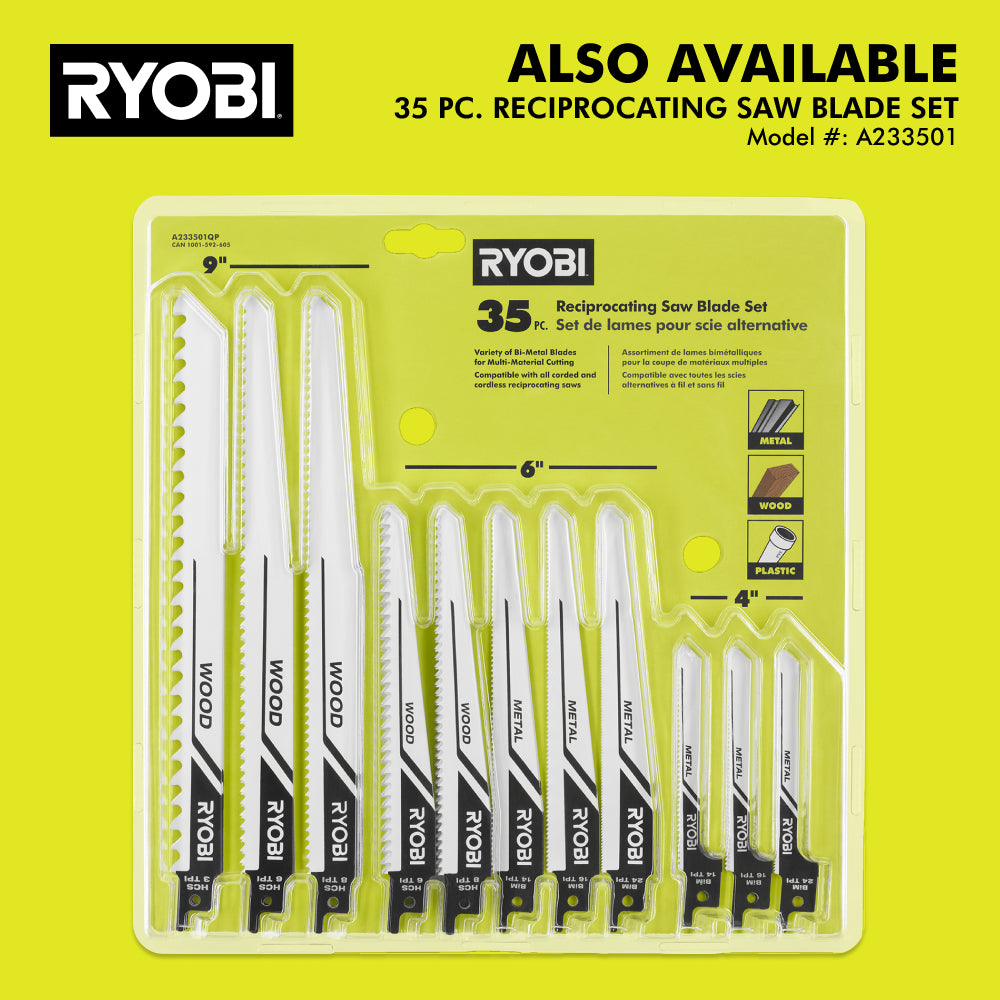 18V ONE+ HP COMPACT BRUSHLESS ONE-HANDED RECIPROCATING SAW | RYOBI