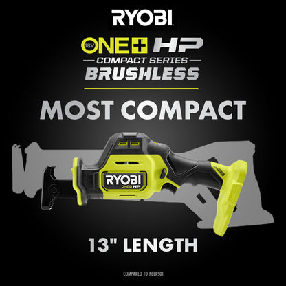 18V ONE+ HP COMPACT BRUSHLESS ONE-HANDED RECIPROCATING SAW | RYOBI