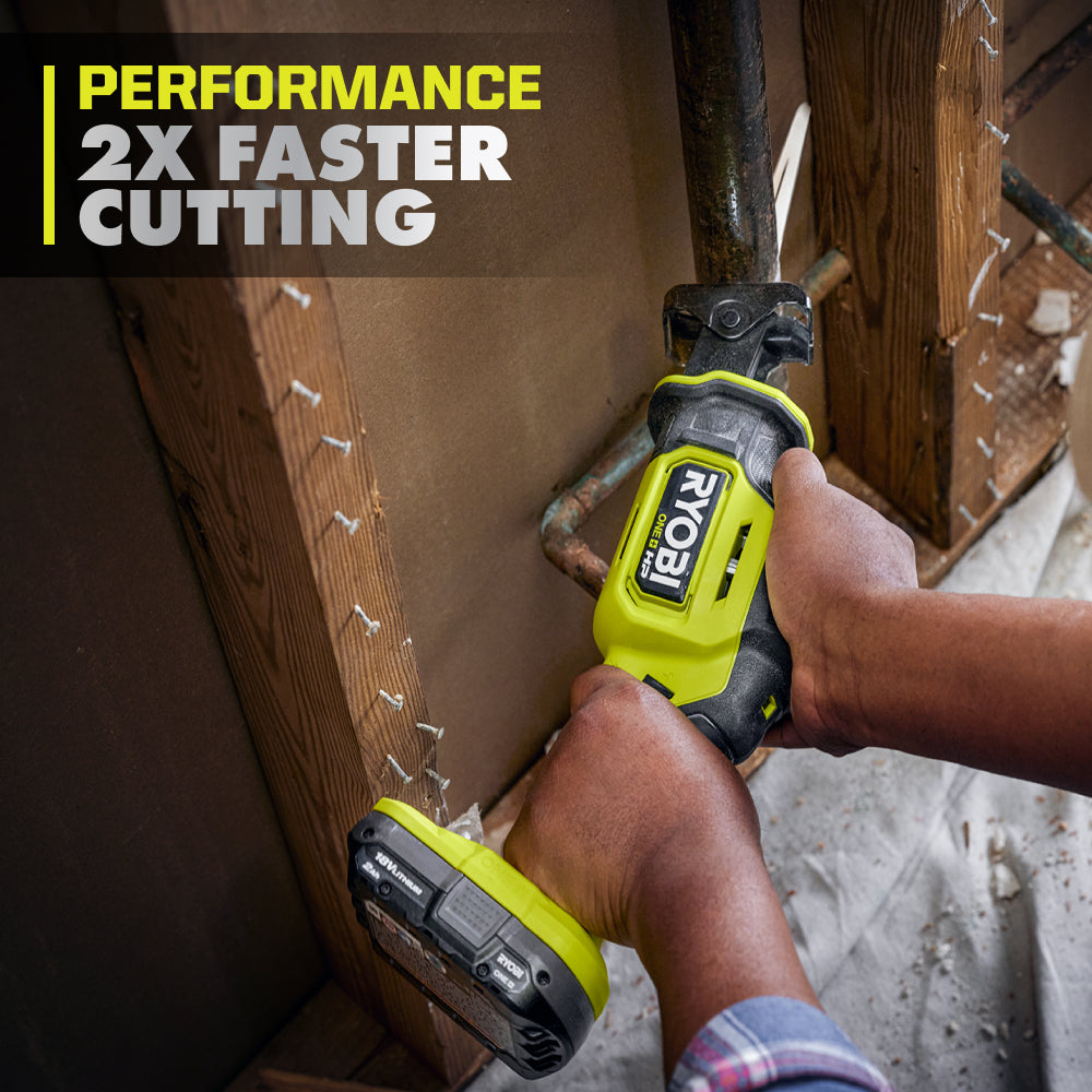 18V ONE+ HP COMPACT BRUSHLESS ONE-HANDED RECIPROCATING SAW | RYOBI