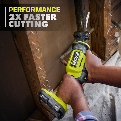18V ONE+ HP COMPACT BRUSHLESS ONE-HANDED RECIPROCATING SAW | RYOBI