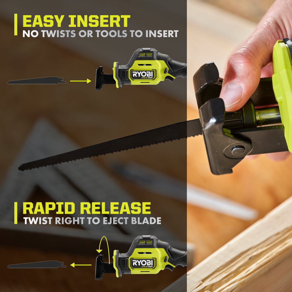 18V ONE+ HP COMPACT BRUSHLESS ONE-HANDED RECIPROCATING SAW | RYOBI