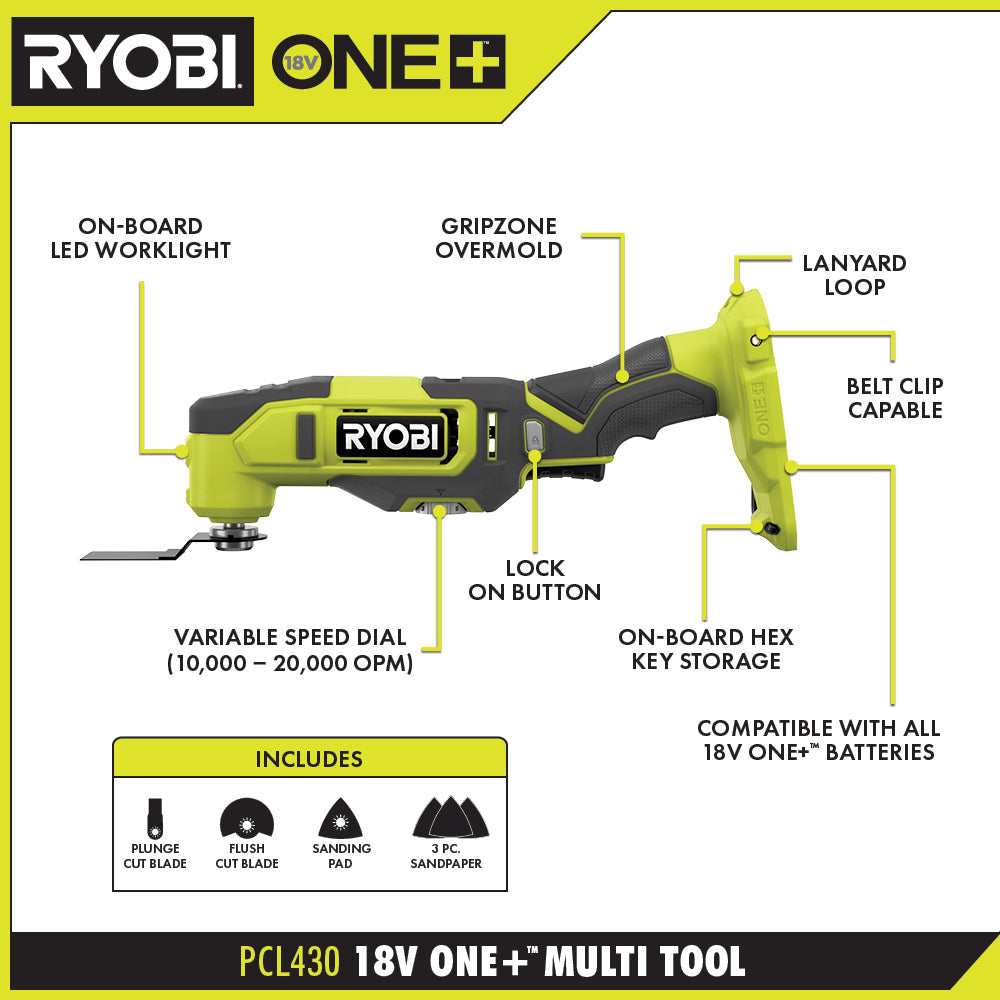 18V ONE+ MULTI-TOOL | RYOBI