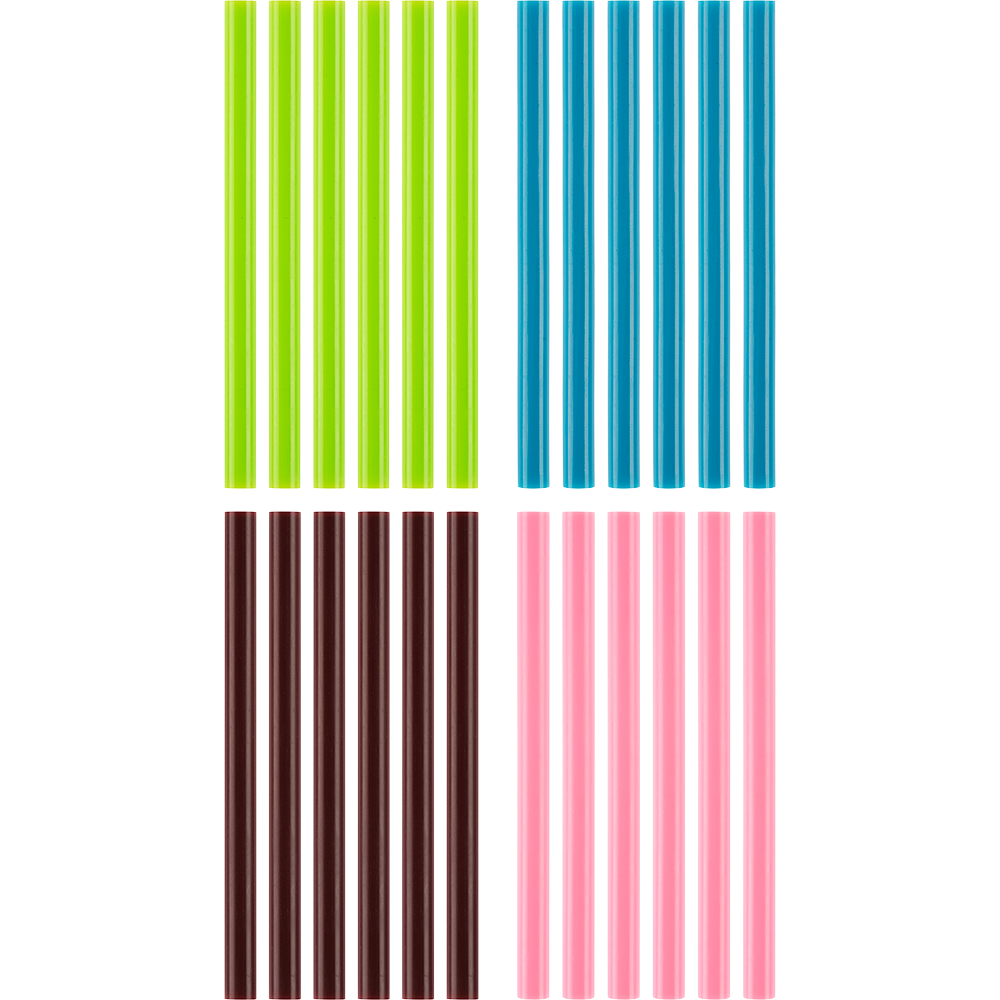 24 PC. MINI VARIETY COLOR GLUE STICKS | RYOBI