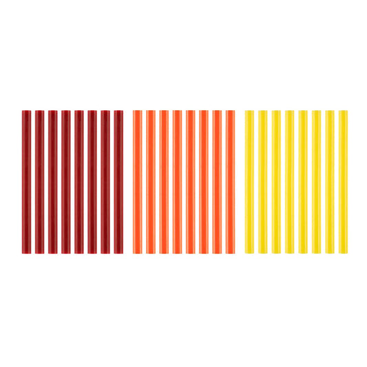 24 PC. MINI WARM COLOR GLUE STICKS | RYOBI