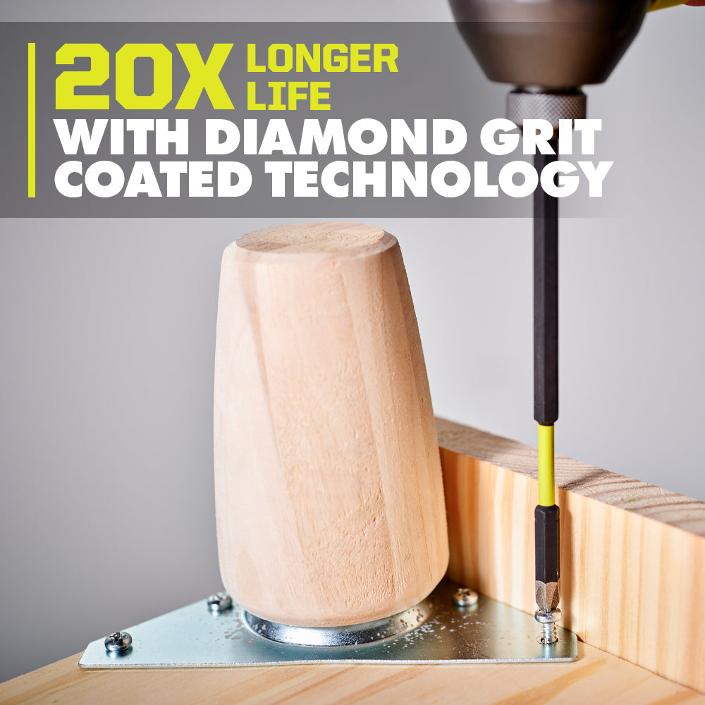 2 PC. 6″ DIAMOND GRIT IMPACT DRIVE BITS | RYOBI