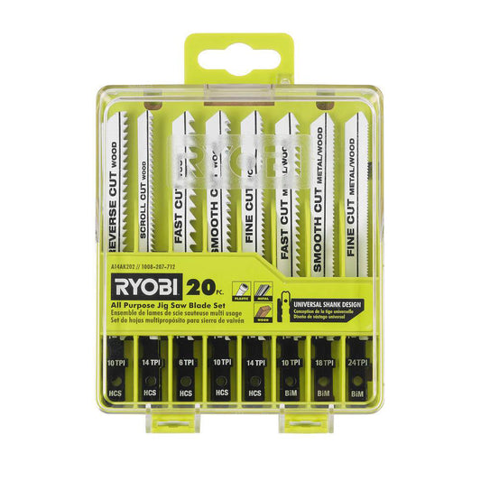 20 PC. ALL PURPOSE JIG SAW BLADE SET | RYOBI