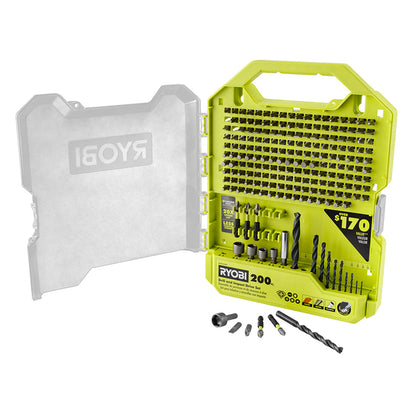 200 PC. DRILL AND IMPACT DRIVE SET | RYOBI