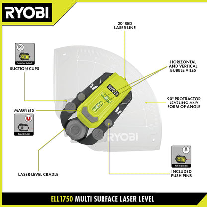 MULTI-SURFACE LASER LEVEL | RYOBI