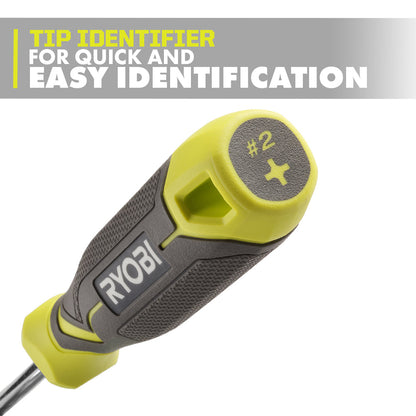 SCREWDRIVER SET (7-PIECE) WITH CUSHION GRIP HANDLES | RYOBI