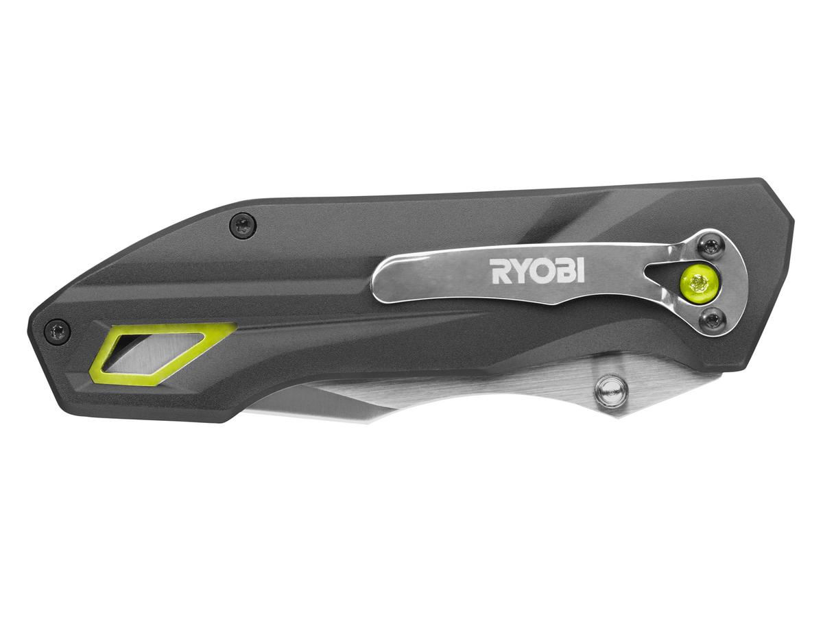 SPRING ASSISTED FOLDING KNIFE WITH 3.25″ BLADE | RYOBI