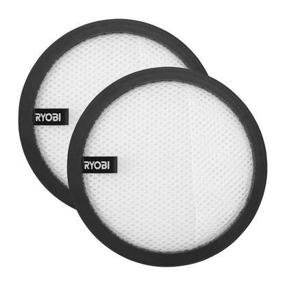 ADVANCED AND HIGH-CAPACITY STICK VACUUM REPLACEMENT FILTERS (2-PACK) | RYOBI