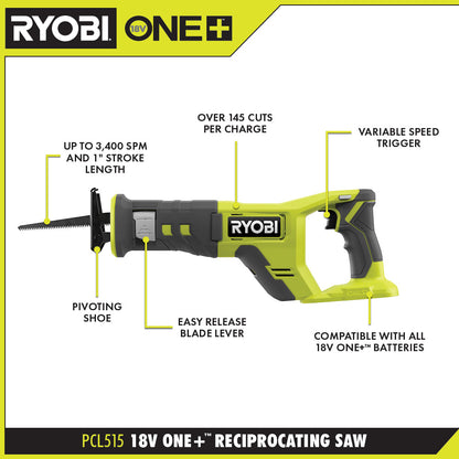 18V ONE+ RECIPROCATING SAW | RYOBI