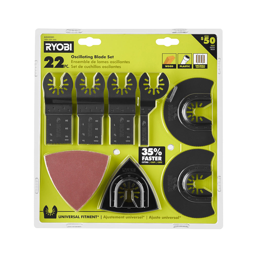 22-PIECE OSCILLATING BLADE SET | RYOBI