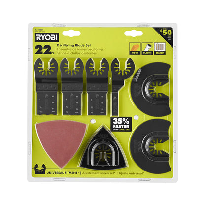22-PIECE OSCILLATING BLADE SET | RYOBI