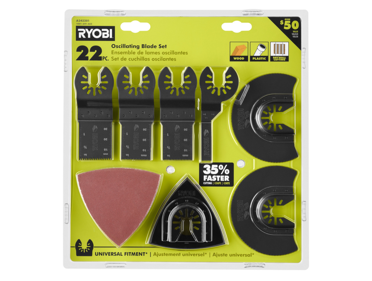 22-PIECE OSCILLATING BLADE SET | RYOBI