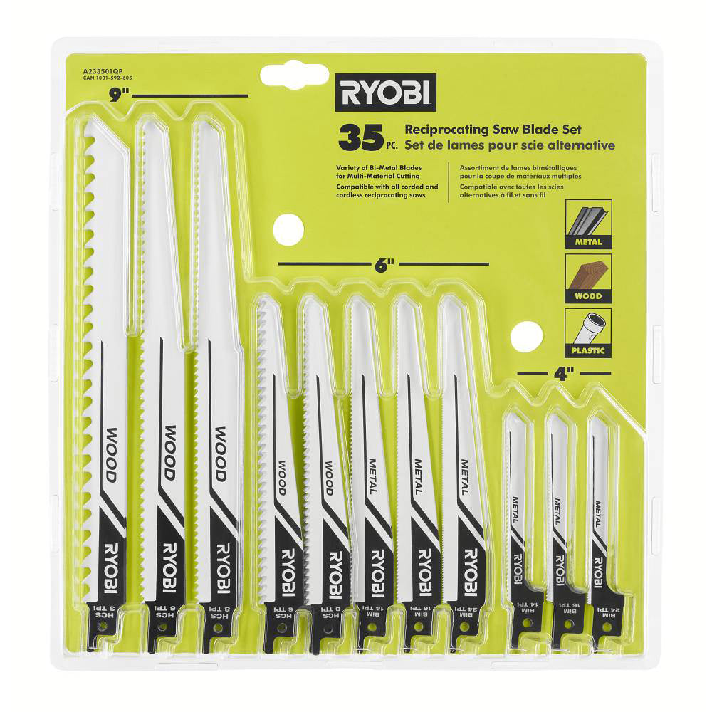 35 PC. RECIPROCATING SAW BLADE SET | RYOBI