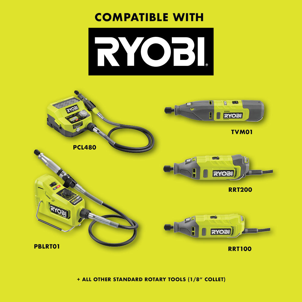 8 PC. 1/8″ STANDARD POINT DRYWALL CUTTING BITS | RYOBI