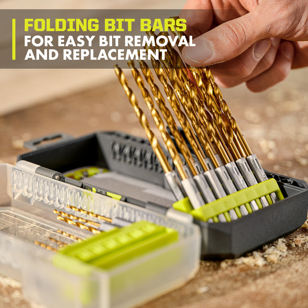 22 PC. TITANIUM DRILL BIT SET | RYOBI