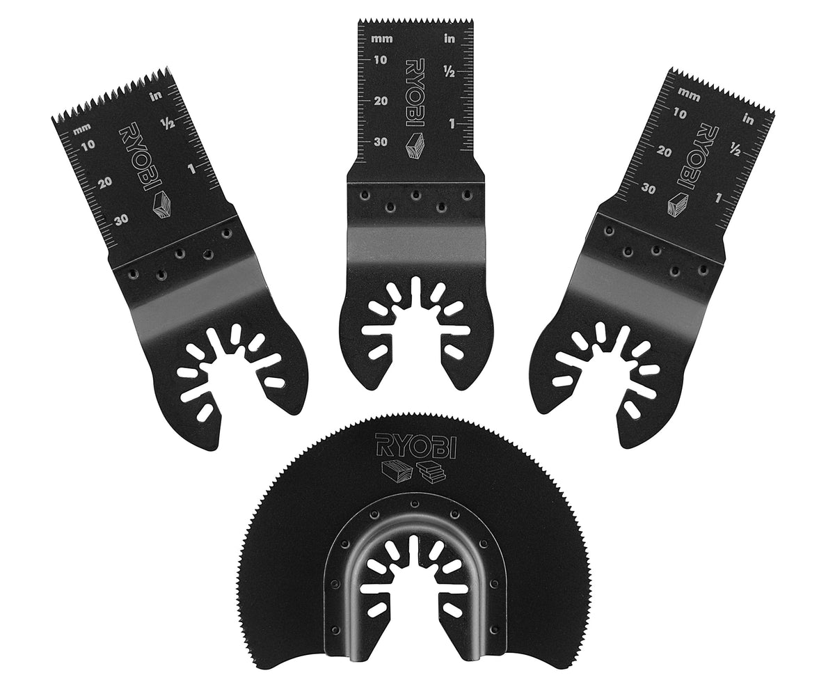 4 PC. WOOD OSCILLATING MULTI-TOOL BLADE SET | RYOBI