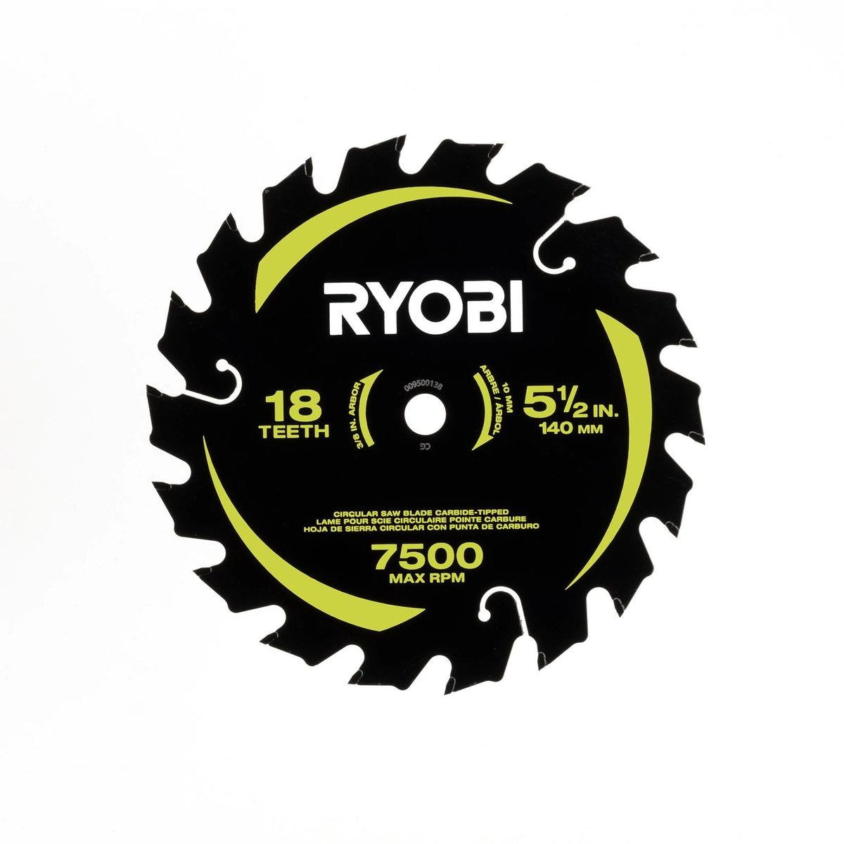 5-1/2″ 18 CARBIDE TEETH THIN KERF CIRCULAR SAW BLADE | RYOBI