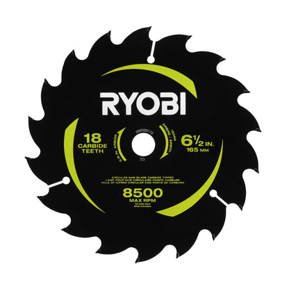 6-1/2″ 18 CARBIDE TEETH THIN KERF CIRCULAR SAW BLADE | RYOBI