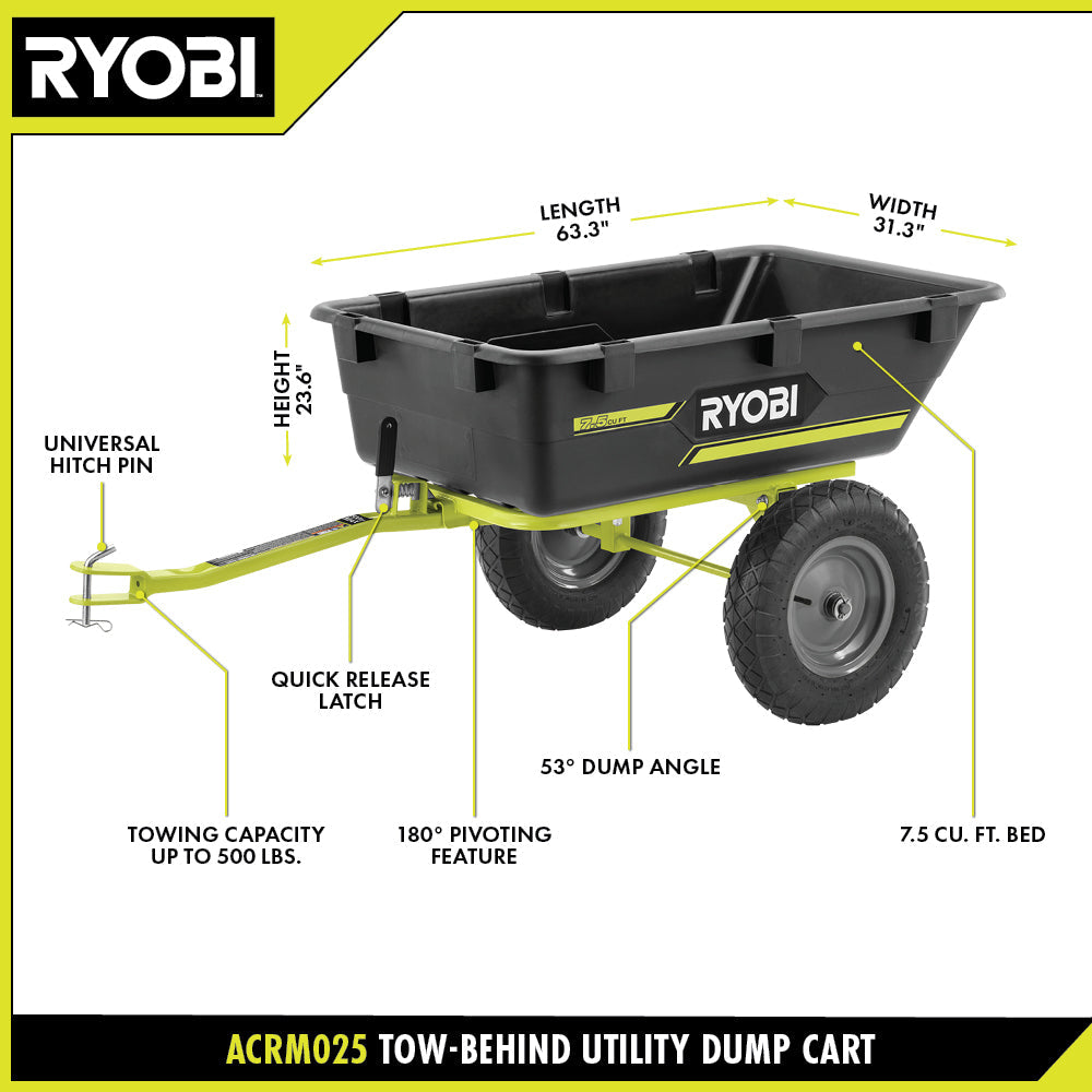 TOW-BEHIND DUMP CART | RYOBI