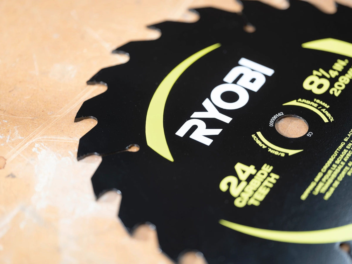 8-1/4″ 24 CARBIDE TEETH THIN KERF TABLE SAW BLADE | RYOBI