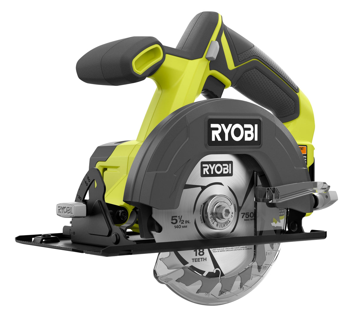 ONE+ 18V CORDLESS 5-1/2 IN. CIRCULAR SAW KIT WITH 4.0 AH BATTERY AND CHARGER | RYOBI