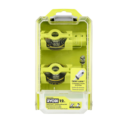 RYOBI 12PC. TWIST LOCK CUTTING WHEEL KIT | RYOBI