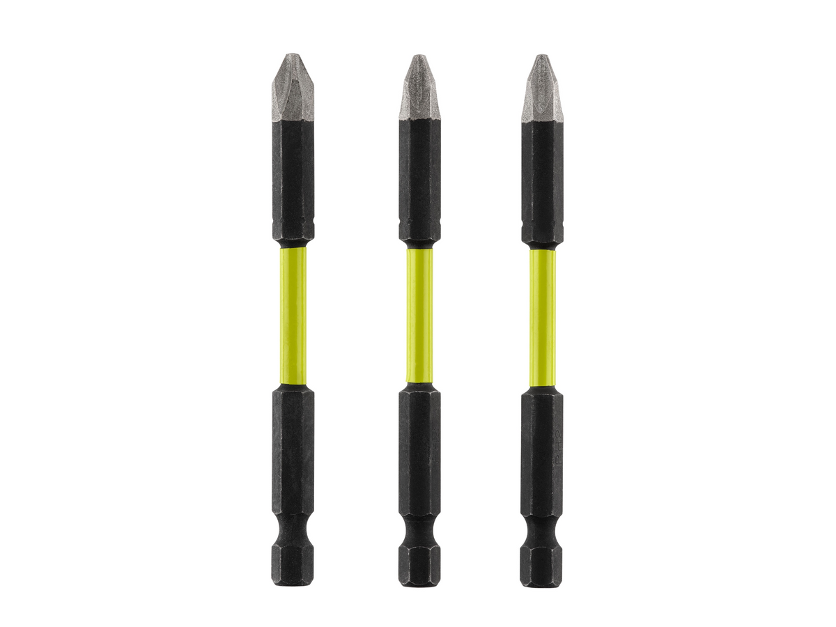 3 PC. 3-1/2″ DIAMOND GRIT IMPACT DRIVE BITS | RYOBI