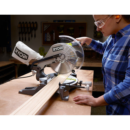 RYOBI 10 IN. COMPOUND MITER SAW WITH LED | RYOBI