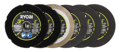 RYOBI 6 PC. 3 IN. CUT-OFF WHEEL SET | RYOBI