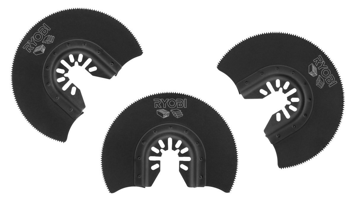 3 PC. WOOD/DRYWALL FLUSH CUT BLADE SET | RYOBI