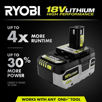 18V ONE+ 4AH LITHIUM HIGH PERFORMANCE BATTERY (2-PACK) | RYOBI