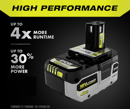 18V ONE+ 4AH LITHIUM HIGH PERFORMANCE BATTERY (2-PACK) | RYOBI