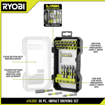 30 PC. IMPACT DRIVING SET | RYOBI