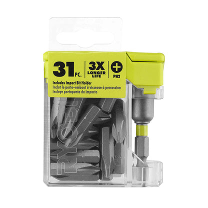 31 PC. 1?? BULK IMPACT DRIVE BIT SET | RYOBI