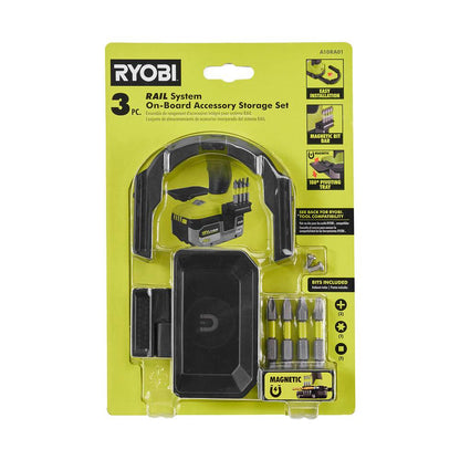 3PC. RAIL SYSTEM ON-BOARD ACCESSORY STORAGE SET | RYOBI
