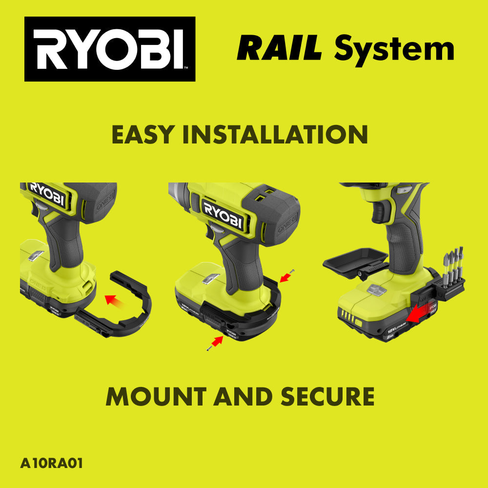 3PC. RAIL SYSTEM ON-BOARD ACCESSORY STORAGE SET | RYOBI