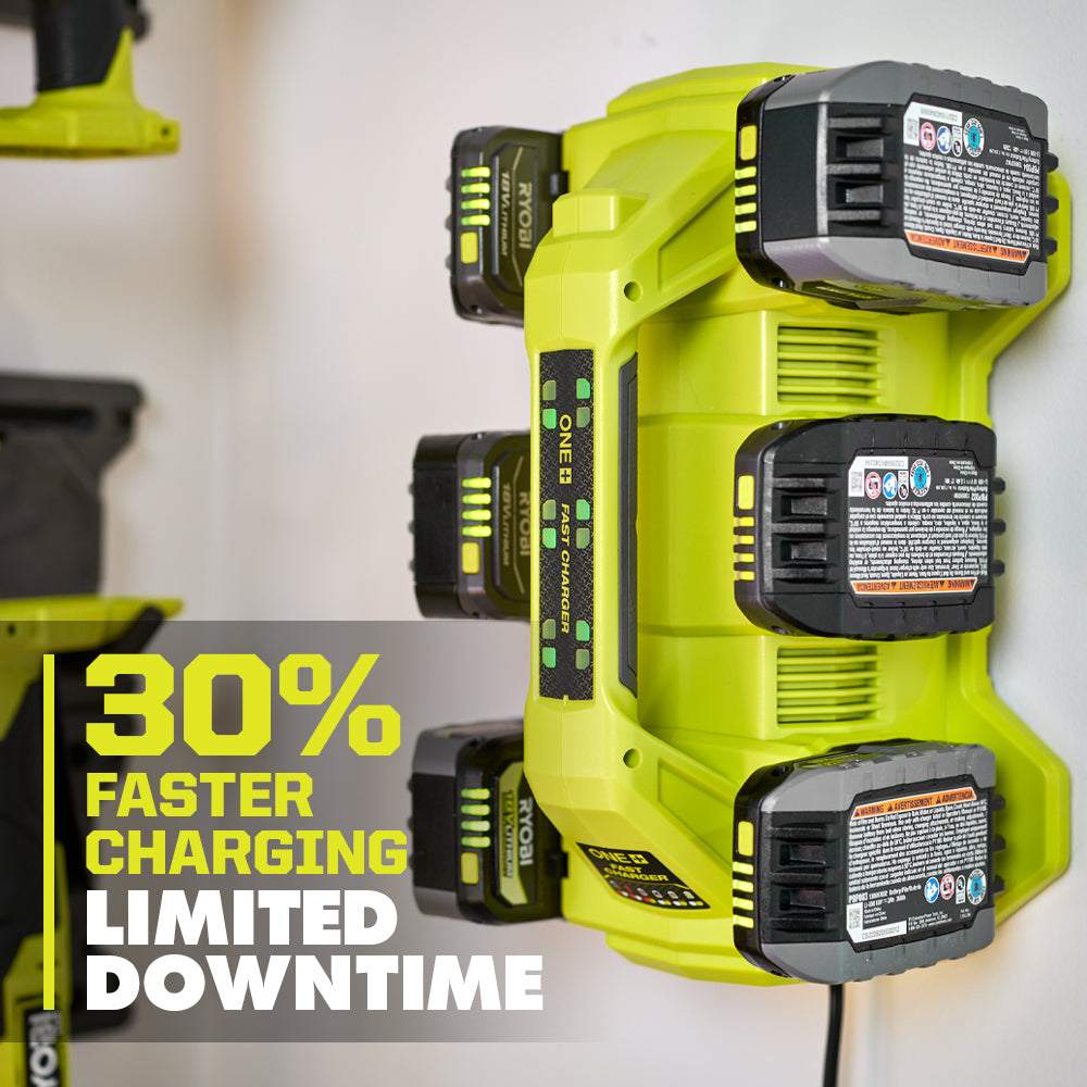 18V ONE+ 6-PORT FAST CHARGER | RYOBI