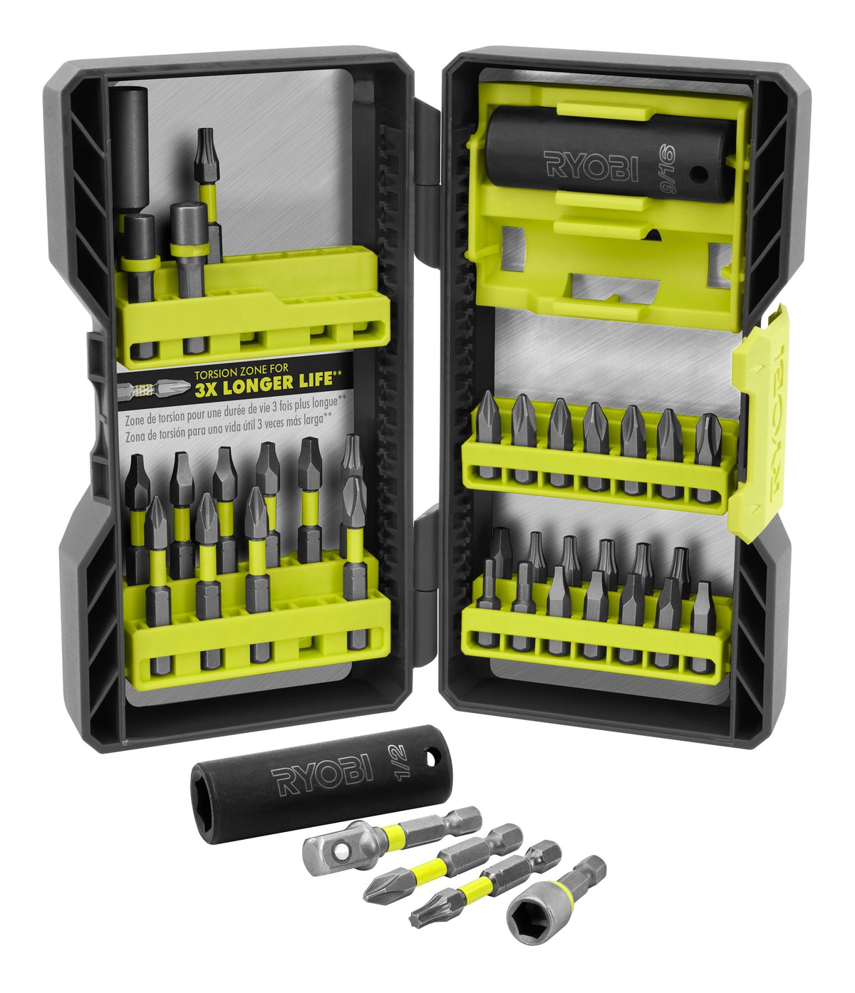 40 PC. IMPACT DRIVE BIT AND SOCKET SET | RYOBI