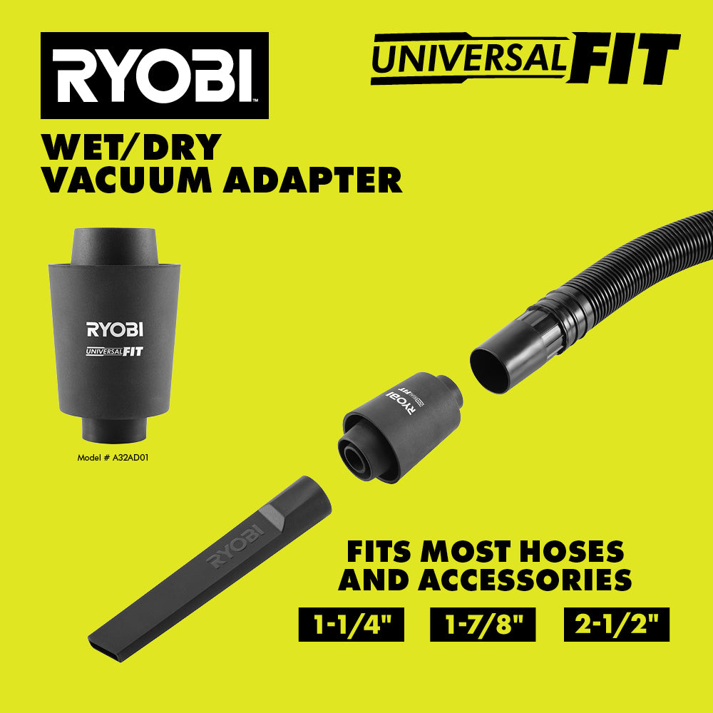 UNIVERSALFIT WET/DRY VACUUM ADAPTER | RYOBI