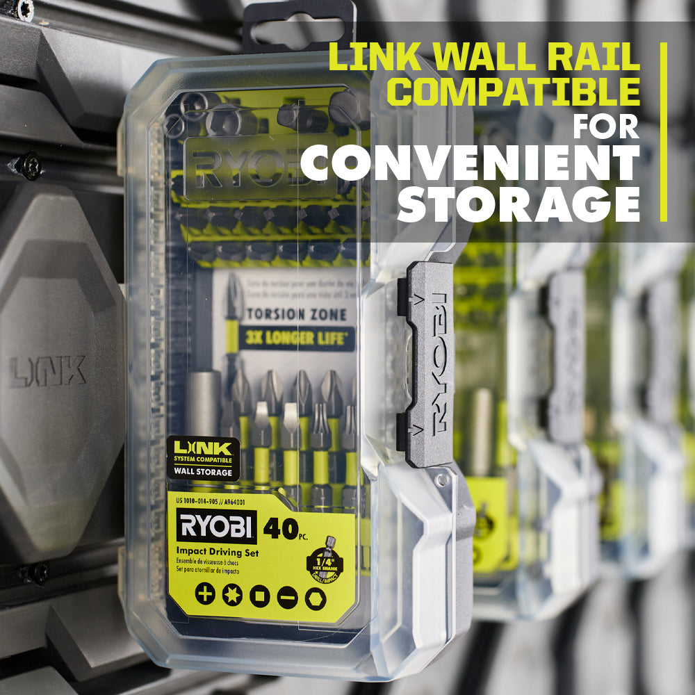 40 PC. IMPACT RATED DRIVING SET | RYOBI